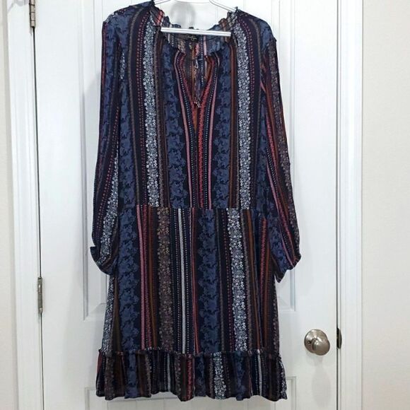 𝅺Jessica Simpson,  Cold , Shoulder Boho Dress, Size 2x - Picture 1 of 6